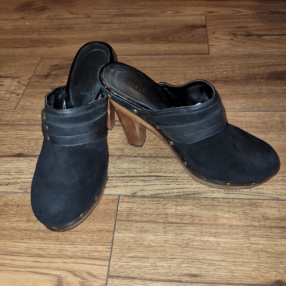 Ralph lauren studded clogs